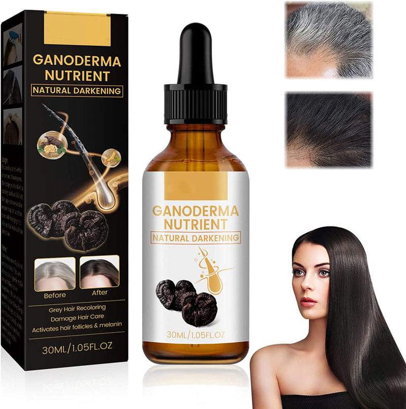 Serum Capilar de Ganoderma Nutrient Oscurecimiento Natural -  Dile Adiós a las Canas con Nuestra Oferta 2x1