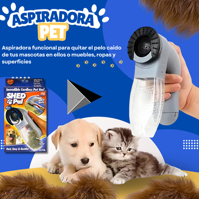 Aspiradora Pet™- Aspiradora portatil y recargable para pelaje de mascotas, muebles y ropa, manten limpio y seguro tu hogar y mascotas 🐶😸✨