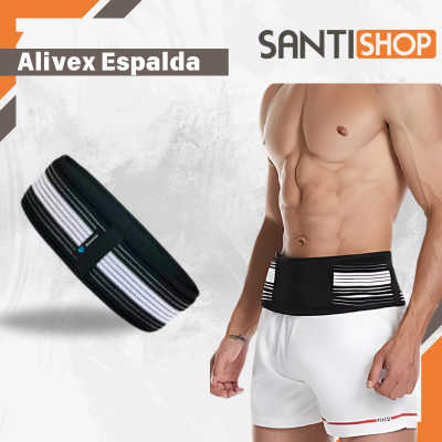 Alivex Espalda™- Cinturón de soporte para la ciática y espalda lumbar, no mas dolor, la postura e incomodidad 💪😎✨