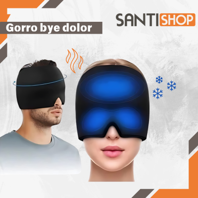 Gorro dolor Bye™ -Gorro que se puede congelar o calentar para combatir la migraña y dolor de cabeza 💪😜😴