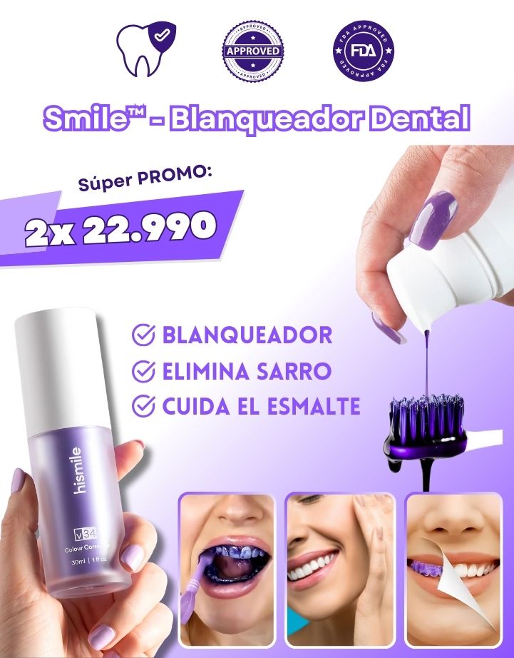 SMILE™ Blanqueador Dental V34 (2024)