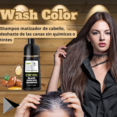 Shampoo Elimina Canas™ - Shampoo matizador de cabello elimina canas sin necesidad de tintes o químicos 😎SOLO POR HOY LLEVA 2 Y PAGA 1💋